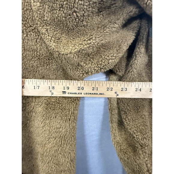 Teddi Jacket Womens Medium Fleece Patchwork Button Up Boho Cottagecore Cozy - Picture 8 of 10